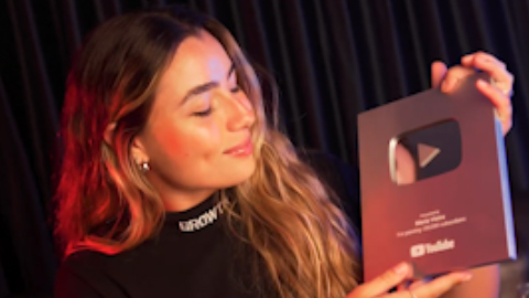 Conquista: 100K no canal do YouTube de Maria Vieira